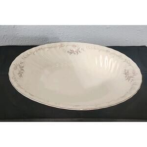 China Gold Standard 10" Oval Vegetable Bowl Hand Painted Roses